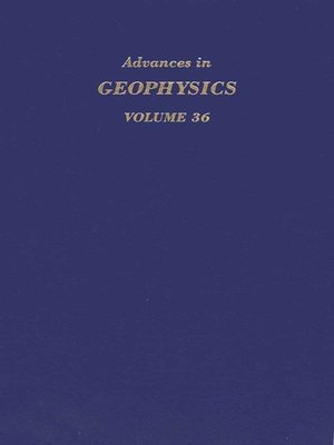 cover image of Advances in Geophysics
